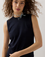 Load image into Gallery viewer, Circle Pendant Necklace in Blue Aurora Liberty