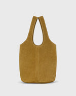 Load image into Gallery viewer, Paola Bucket Bag in Caramel Suede