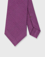 Load image into Gallery viewer, Hand-Rolled Mogador Tie in Berry/Sky Floral Mosaic