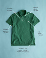 Load image into Gallery viewer, Court Polo in Navy Pima Pique