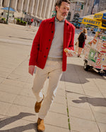Load image into Gallery viewer, Chore Jacket in Red Melton
