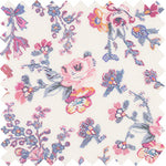Load image into Gallery viewer, Made-to-Order Pleated Wrap Skirt in Pale Pink/Blue Sea Rose Liberty Fabric