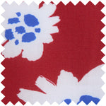 Load image into Gallery viewer, Made-to-Order Boyfriend Shirt in Red/Blue Floral Printed Poplin