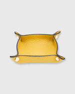 Load image into Gallery viewer, Soft Small Square Tray Yellow Alce Leather