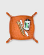 Load image into Gallery viewer, Soft Small Square Tray Orange Alce Leather