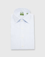 Load image into Gallery viewer, Slim Fit Spread Collar Dress Shirt Sky Pencil Stripe Poplin
