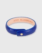Load image into Gallery viewer, 0.5" Lizard Cuff Bracelet Cobalt