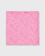 Load image into Gallery viewer, Hand-Rolled Cotton Print Pocket Square in Pink Glennjade Liberty Fabric