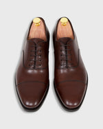 Load image into Gallery viewer, Cap-Toe Oxford in Dark Espresso Calfskin