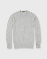 Load image into Gallery viewer, Classic Crewneck Sweater in Pale Heather Grey Cashmere