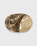 Load image into Gallery viewer, Oval Abstract Belt Buckle in Brass