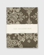 Load image into Gallery viewer, Bandana in Olive Paisley