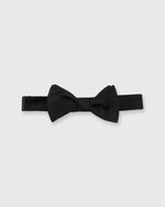 Load image into Gallery viewer, Formal Bow Tie Black Silk Satin