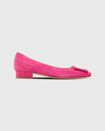 Load image into Gallery viewer, Buckle Shoe in Pretty Pink Suede