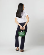Load image into Gallery viewer, Small Annalisa Satchel Bag in Green Leather