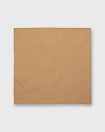 Load image into Gallery viewer, Hand-Rolled Cotton Print Pocket Square in Orange/Blue Tiny Floral