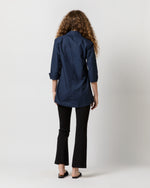 Load image into Gallery viewer, Designer Tunic in Navy Poplin
