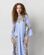 Load image into Gallery viewer, Magnifico Dress in Light Blue Olympus Placée Silk Twill
