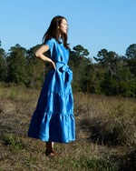 Load image into Gallery viewer, Sophia Dress in Iris Silk Dupioni
