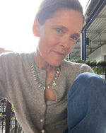 Load image into Gallery viewer, Exclusive Petal Necklace in Blue/Sterling
