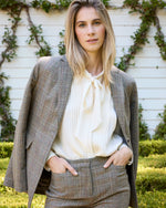 Load image into Gallery viewer, Marigold Blouse in Ivory Silk Crepe de Chine
