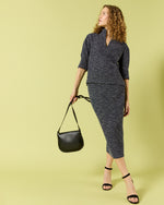 Load image into Gallery viewer, Medium Accordion Clara Crossbody Bag in Black Leather
