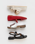 Load image into Gallery viewer, Handwoven Mary Jane in Red Woven Leather
