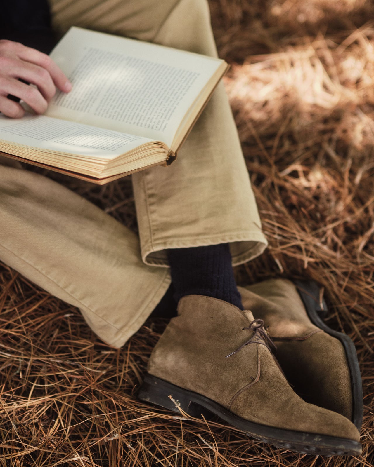 Trouser Dress Socks in Navy Extra Fine Merino