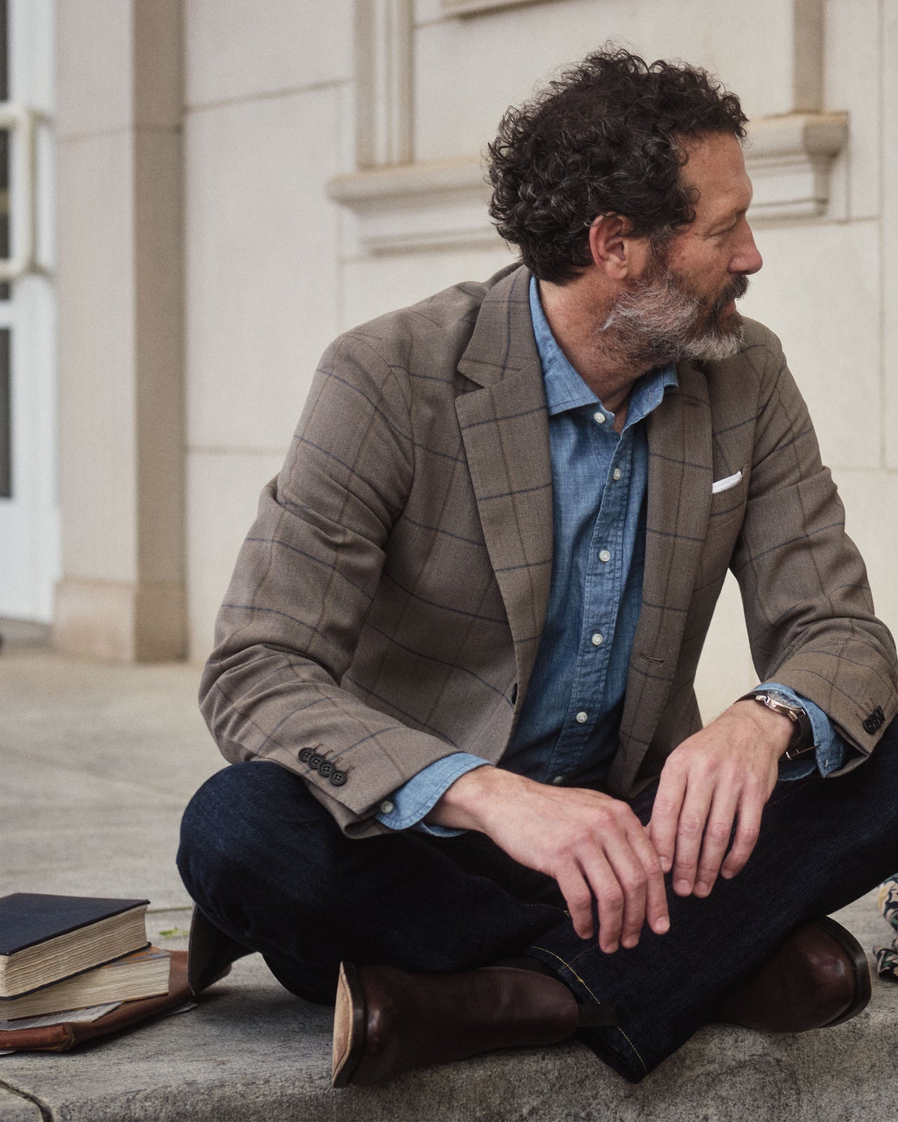 Otto Handmade Sport Shirt in Extra Light Washed Chambray