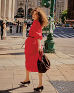 Load image into Gallery viewer, Tessa Dress in Red Poplin
