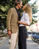 Load image into Gallery viewer, Lane Pant in Heather Navy Cavalry Twill
