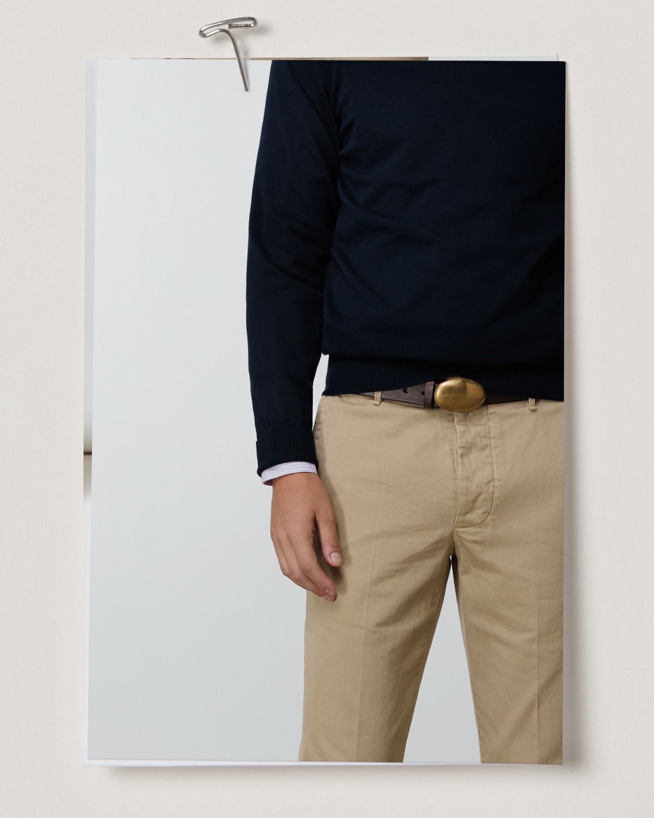 Crewneck Sweater in Navy Cotton