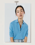 Load image into Gallery viewer, Connor Sweater in Cameo Blue Cotton/Silk
