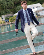 Load image into Gallery viewer, Kincaid No. 4 Jacket in Blue Cashmere Plainweave
