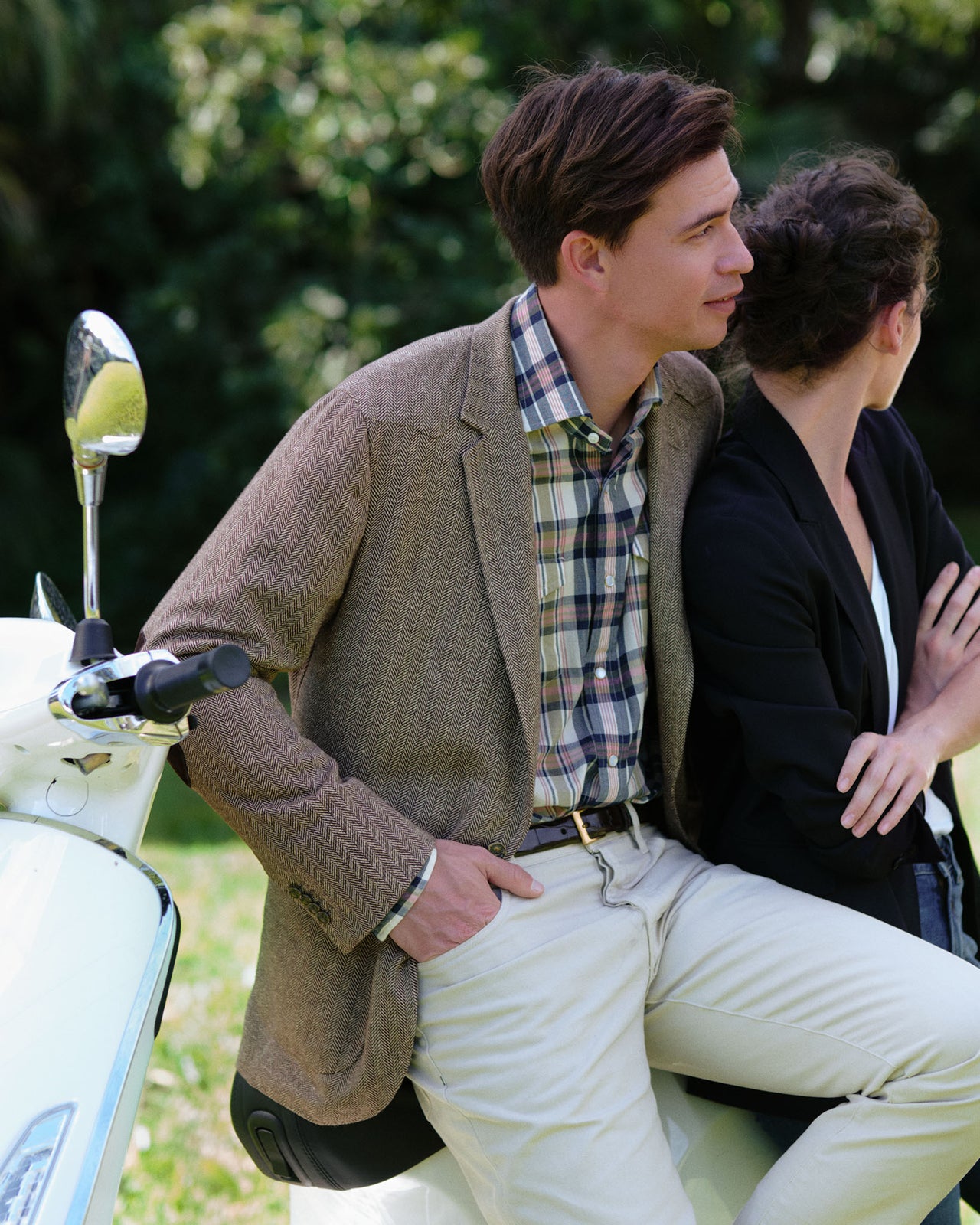 Concetta Jacket in Navy 3-Ply Plainweave