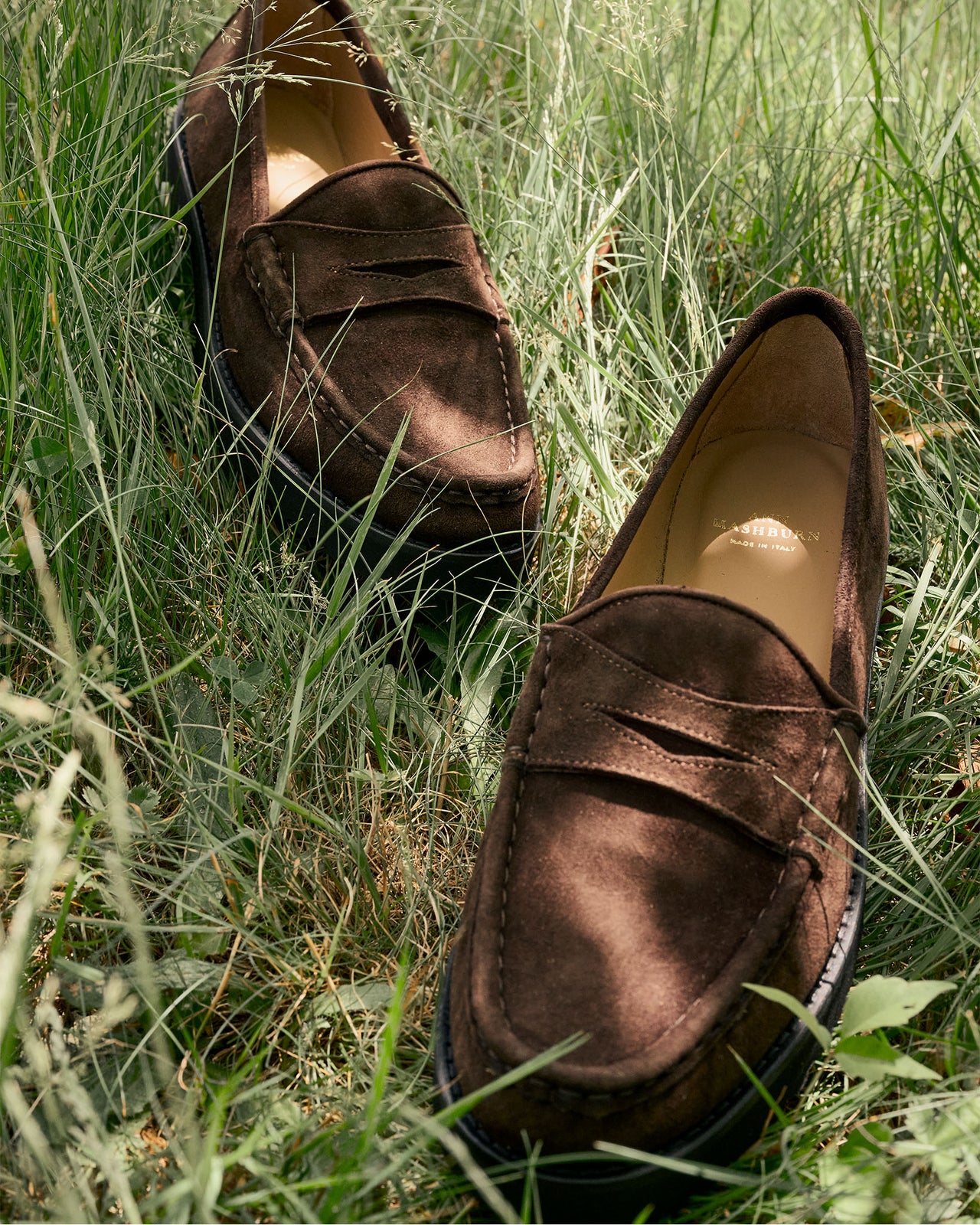 Lug Sole Loafer in Chocolate Suede