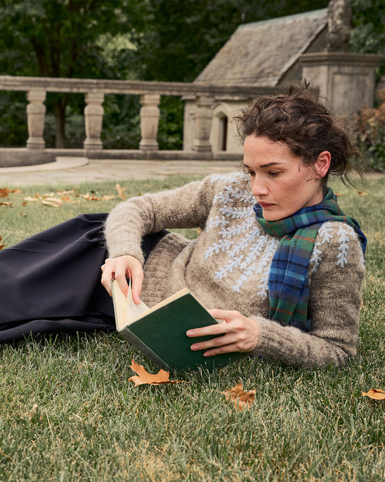 Tartan Lambswool Scarf in New York City