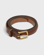 Load image into Gallery viewer, 1" Bombay Stitch Belt in Oak Bridle
