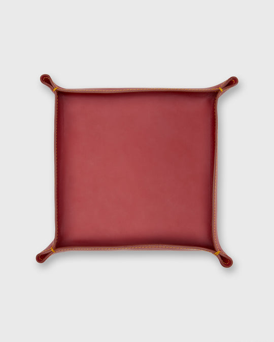 Large Tray in Red Leather
