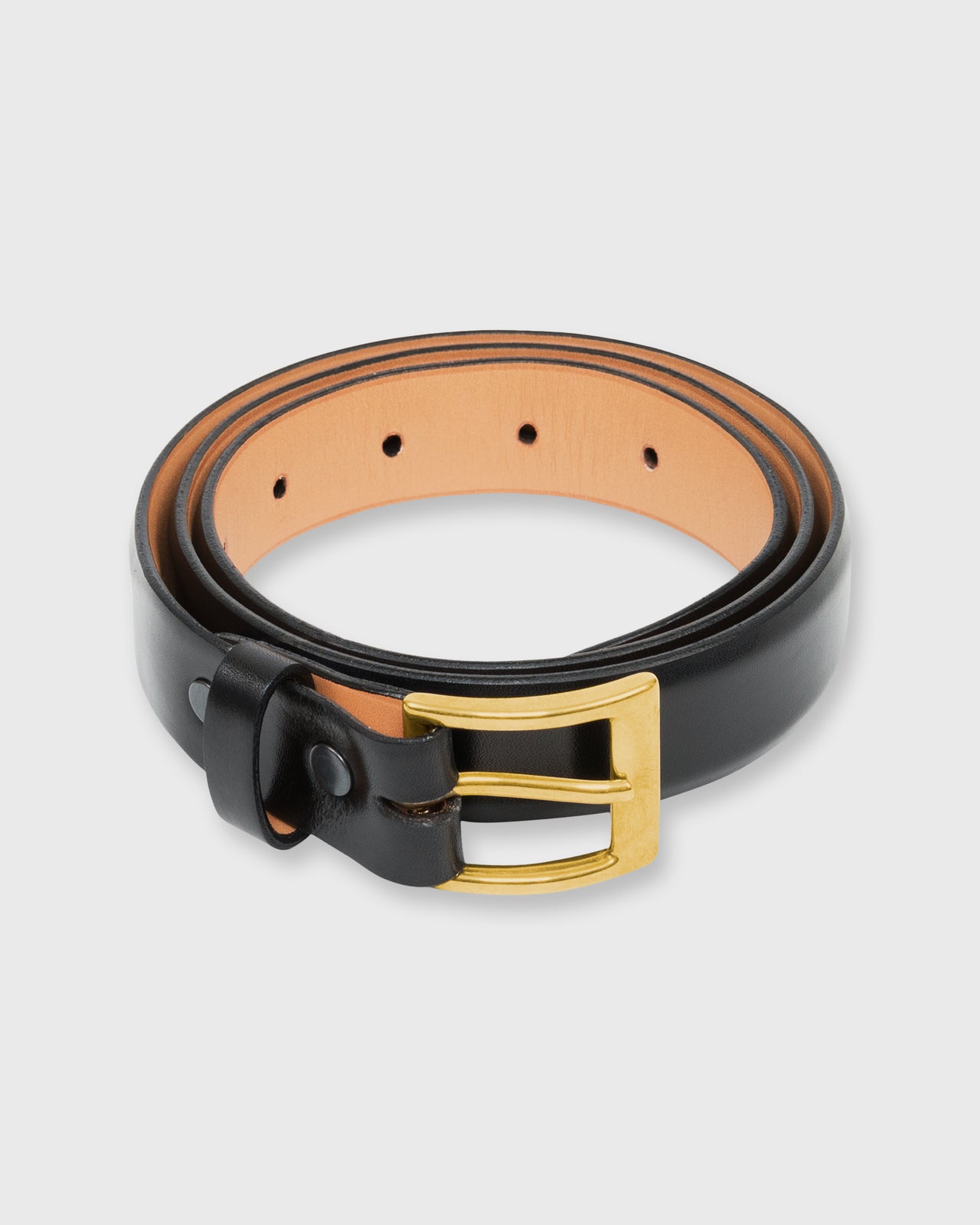 1" Belt in Black Calfskin