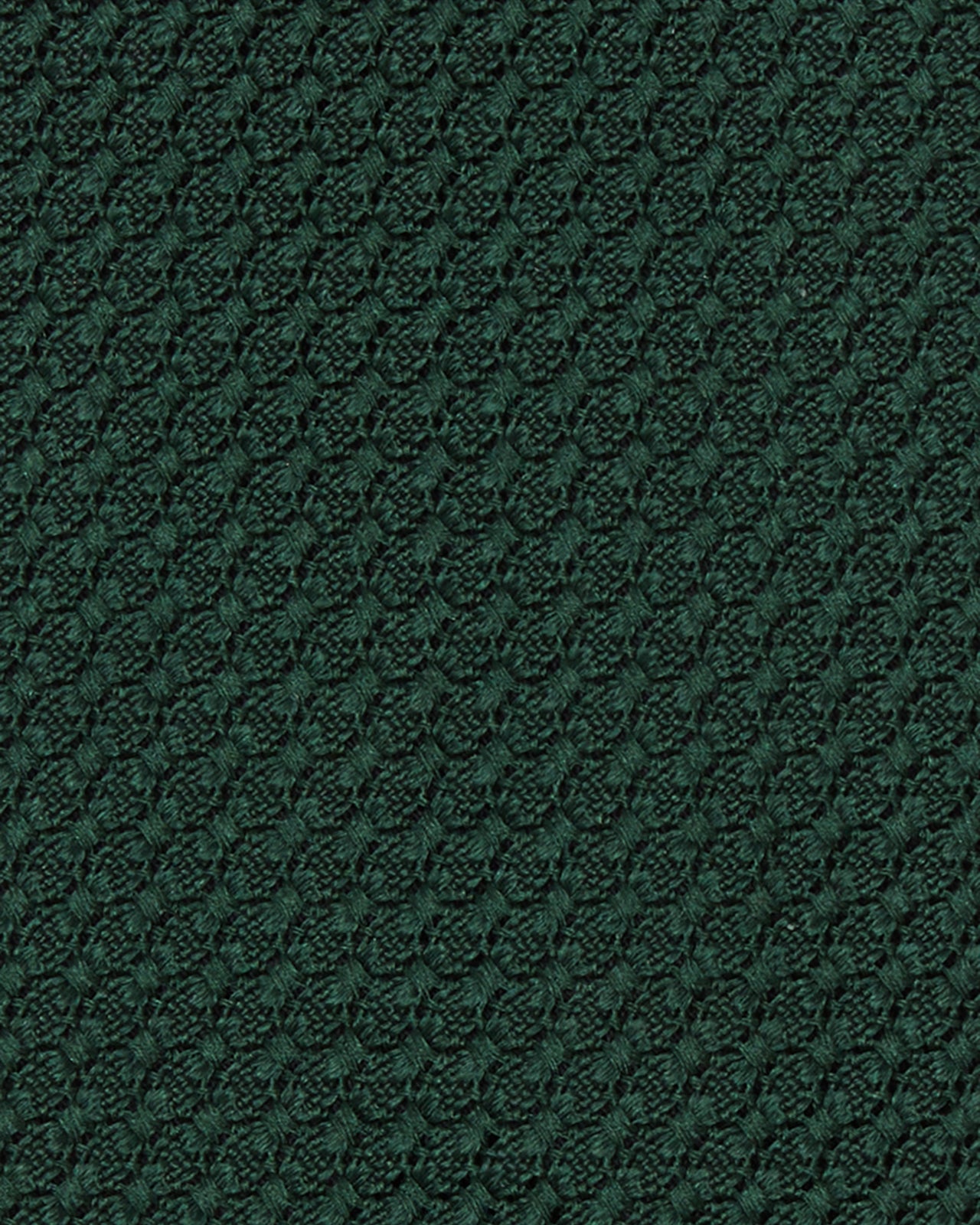 Hand-Rolled Silk Grosso Grenadine Untipped Tie in Hunter Green
