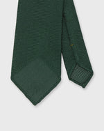 Load image into Gallery viewer, Hand-Rolled Silk Fino Grenadine Untipped Tie in Hunter Green
