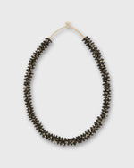 Load image into Gallery viewer, Stacked Disk Cowbone Beads in Brown/White Dot
