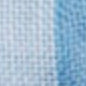 Hand-Rolled Pocket Square in Sky Cotolino/Blue Edge