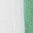 Hand-Rolled Pocket Square in White Cotolino/Light Green Edge