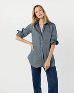 Load image into Gallery viewer, Boyfriend Shirt in Indigo Cotolino Chambray
