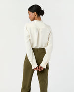 Load image into Gallery viewer, Frill Blouse in Ivory Silk
