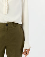 Load image into Gallery viewer, Frill Blouse in Ivory Silk
