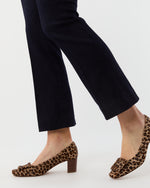 Load image into Gallery viewer, Buckle Heel in Leopard Calf Hair
