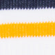 Kennedy Luxe Athletic Socks in White/Navy/Gold